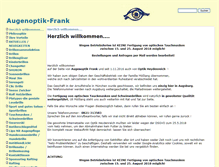 Tablet Screenshot of optik-frank.de